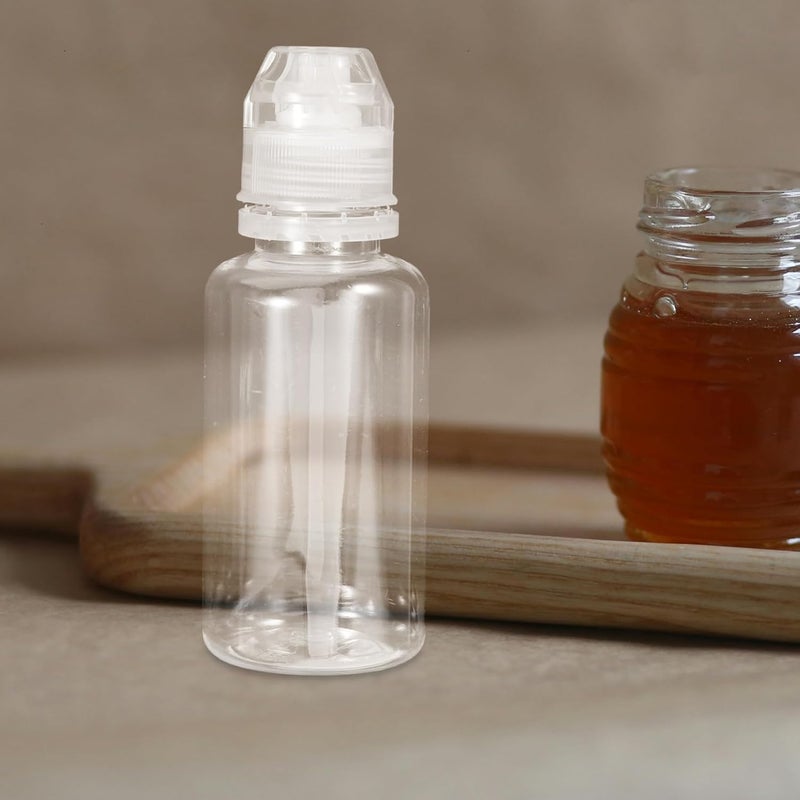5Pcs Squeeze Bottle Honey Dispenser with Flip Cap Versatile Sauce Storage for Honey Dressings and Condiments Travel Friendly and Easy to Squeeze - Image 3
