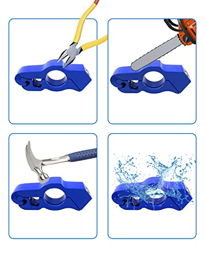 Nahntaipy Lock Motorcycle, Heavy Duty Anti Theft Adjustable Bike Handlebar Lock with 2 Keys Protect Your Motorcycle Street ATV, Blue - Image 3