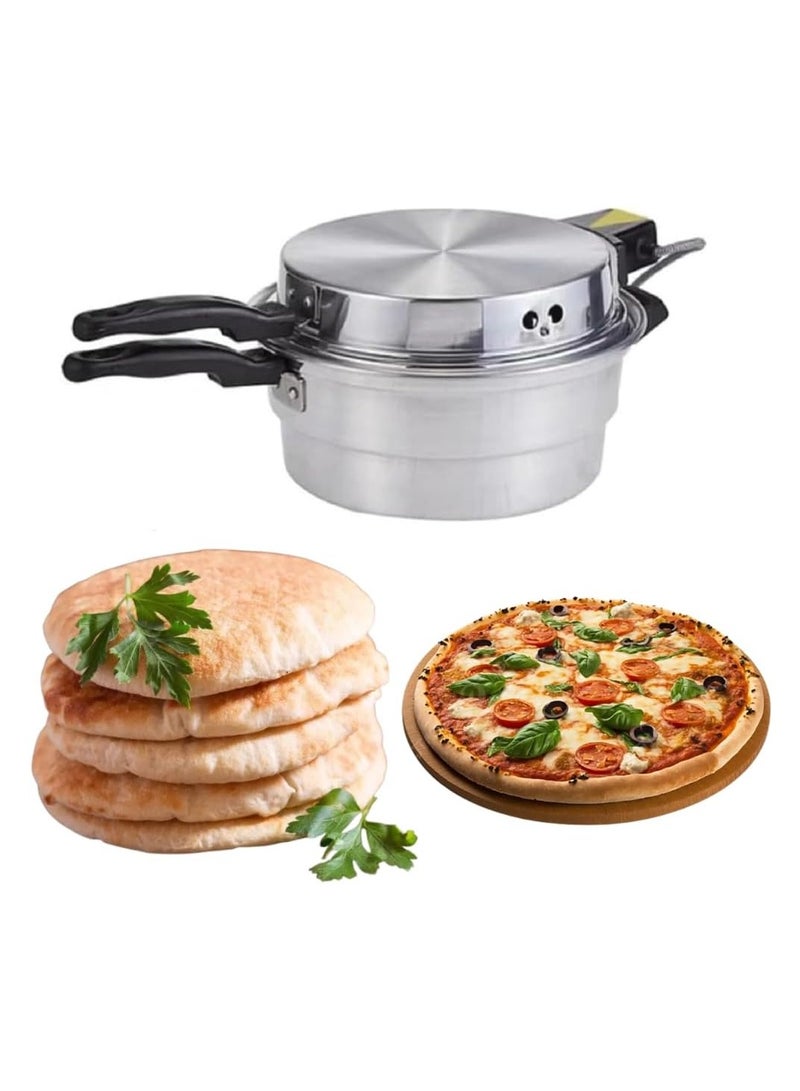 SONEX Aluminum Mini Electric Oven - Bread, Pizza, Khameer, and Lebanese Flatbread Maker | Multi-Purpose Hot Arabic Khameer Bread Machine" 28CM  - Image 5