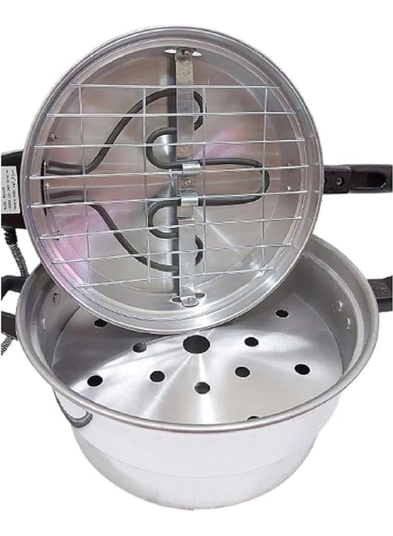 Aluminum Mini Electric Oven - Bread, Pizza, Khameer, and Lebanese Flatbread Maker | Multi-Purpose Hot Arabic Khameer Bread Machine" 28CM