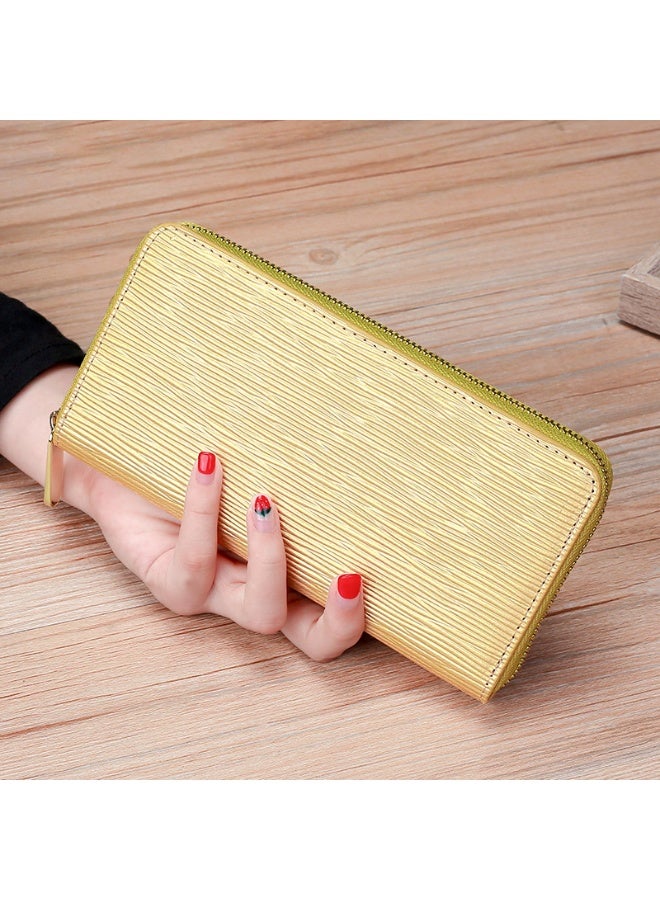 Mark Fairwhale New Water Ripple Long Leather Wallet 