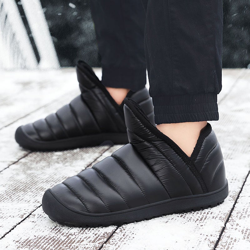 New Warm Water Snow Boots Men'S Slip-On Casual Shoes Men'S Velvet Cotton Shoes Winter Men'S Shoes Slip-On Trendy Shoes - Image 2