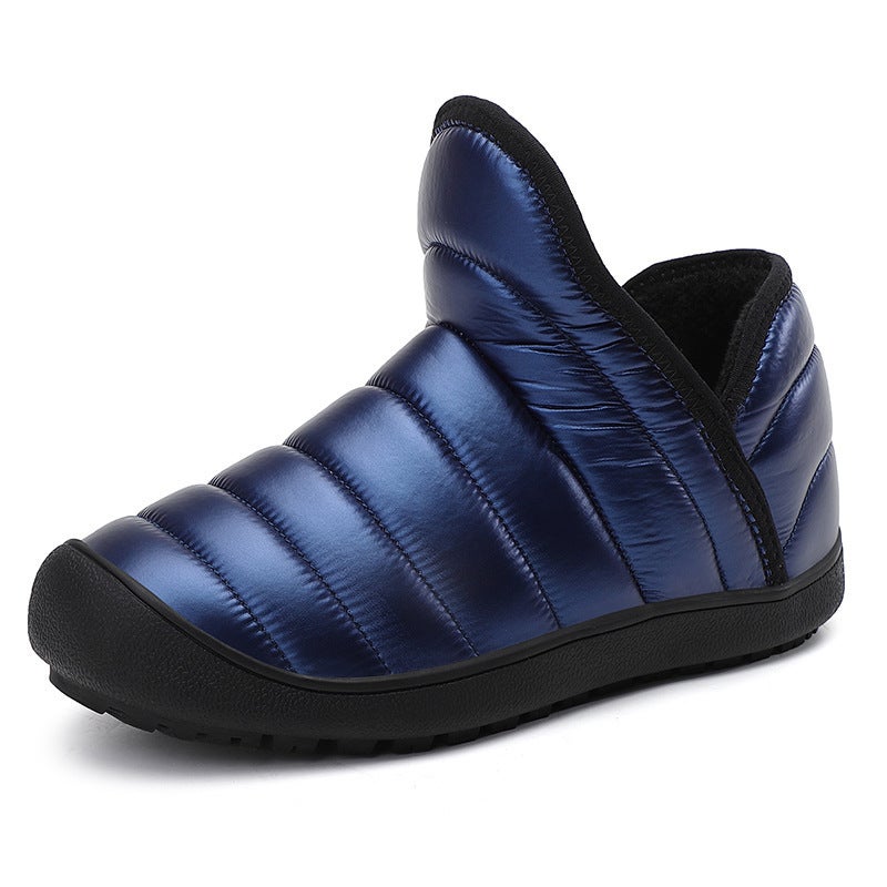 New Warm Water Snow Boots Men'S Slip-On Casual Shoes Men'S Velvet Cotton Shoes Winter Men'S Shoes Slip-On Trendy Shoes - Image 1