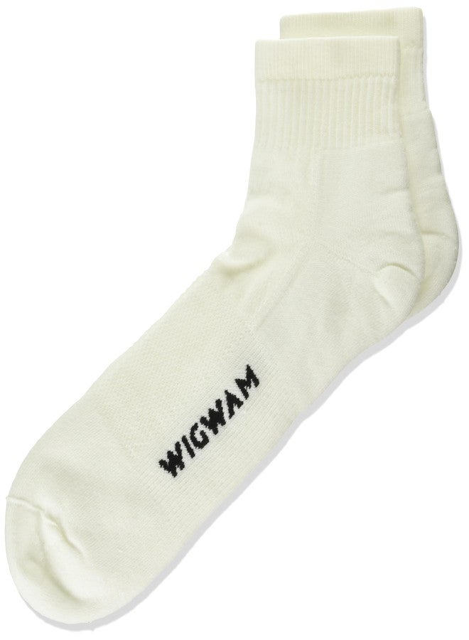 Wigwam Unisex Cool-Lite Pro Quarter Length Sock,White,Large/shoe Size:Men's 9-12,Women's 10-13 - Image 1
