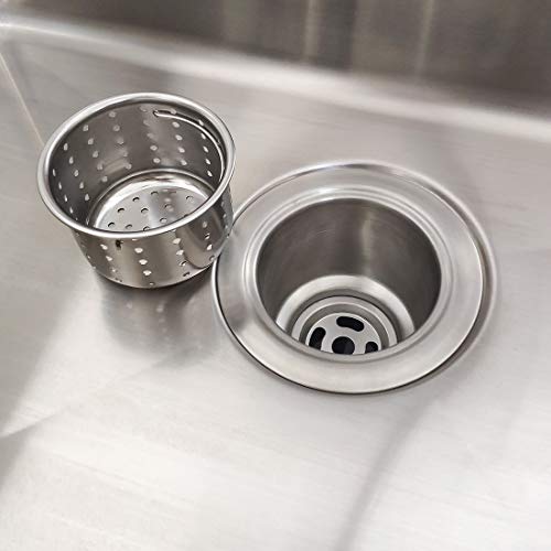 GZILA Kitchen Sink Drain Basket Only, 3-inch Basket for Kitchen Sink Strainer Replacement, Deep Cup with Handle, SUS 304 Stainless Steel - Image 4