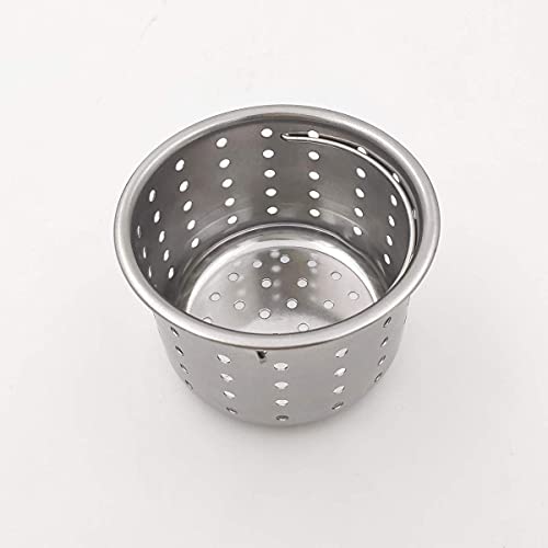 GZILA Kitchen Sink Drain Basket Only, 3-inch Basket for Kitchen Sink Strainer Replacement, Deep Cup with Handle, SUS 304 Stainless Steel - Image 2