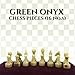 OceanicX Handcrafted Premium Marble Chess Pieces Set Elegant 32Piece Replacement for 1215 Inch Chess Boards Storage Box Coral and Green - Image 4
