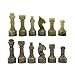 OceanicX Handcrafted Premium Marble Chess Pieces Set Elegant 32Piece Replacement for 1215 Inch Chess Boards Storage Box Coral and Green - Image 2