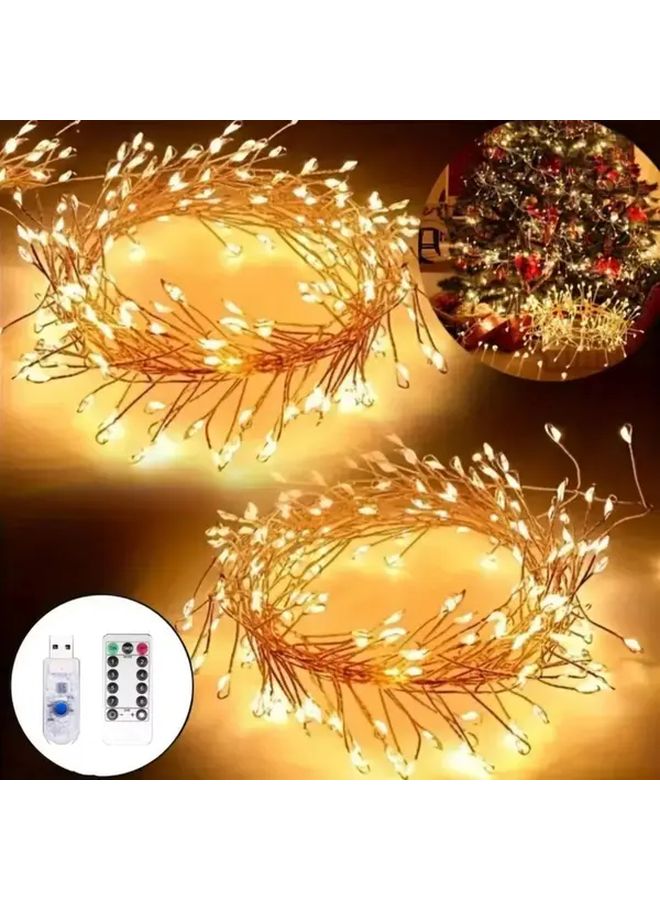 300 LED Colorful Lights 900cm 29.53ft USB String With Remote Control Timer - Image 1
