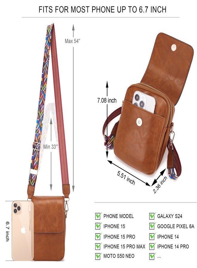 Soperwillton Crossbody Bags for Women Vegan Leather Purse Small Shoulder Handbags with Wide Adjustable Strap - Image 5