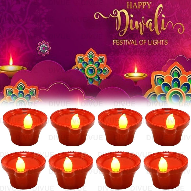 NAXUE NAXUE Water Sensor Diya Lights Electric Flameless Smokeless LED Diyas EcoFriendly Led Diyas Candle EDiya Warm Ambient Lights for Home Decor Diwali Festivals Decoration Christmas New Year  - Image 2