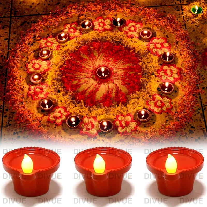 NAXUE NAXUE Water Sensor Diya Lights Electric Flameless Smokeless LED Diyas EcoFriendly Led Diyas Candle EDiya Warm Ambient Lights for Home Decor Diwali Festivals Decoration Christmas New Year  - Image 5