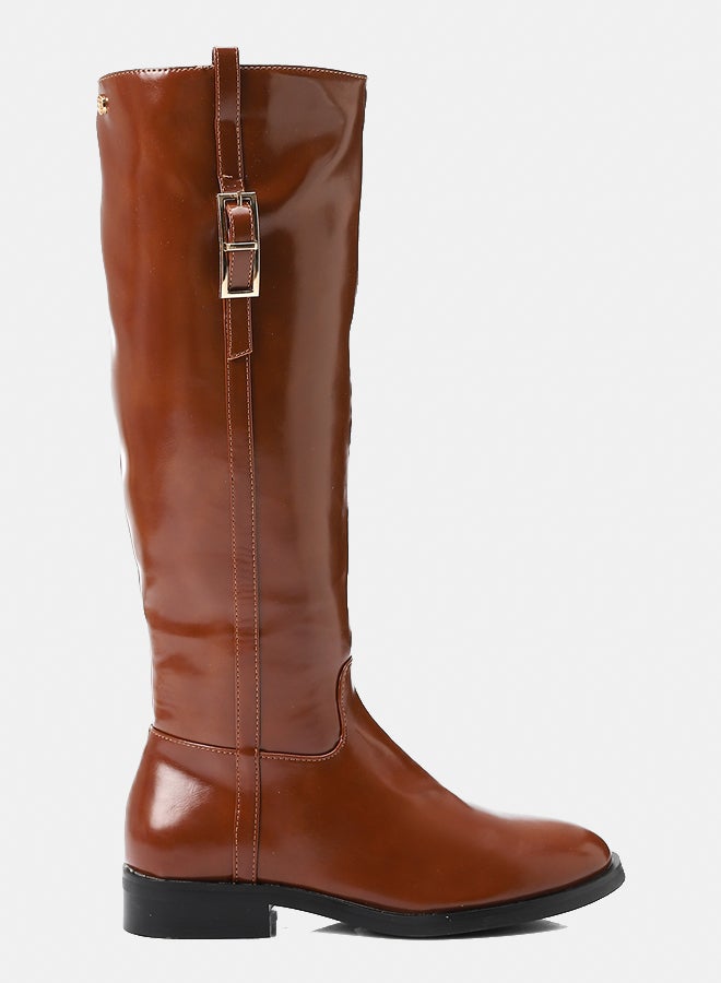 ديجافو حذاء ديجافو GPS-DVTX-002 بوت جلد بني للنساء - Image 2