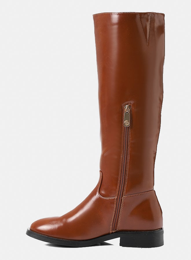 ديجافو حذاء ديجافو GPS-DVTX-002 بوت جلد بني للنساء - Image 4