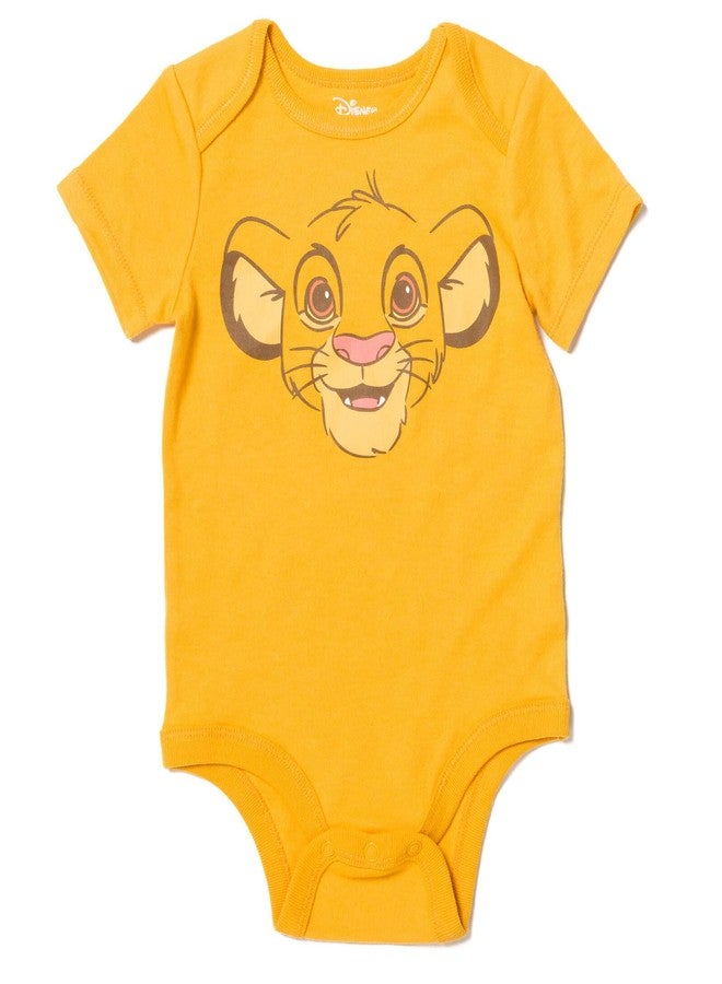 Disney Lion King Simba Infant Baby Boys Bodysuit Pants and Hat 3 Piece Outfit Set Orange 24 Months - Image 5