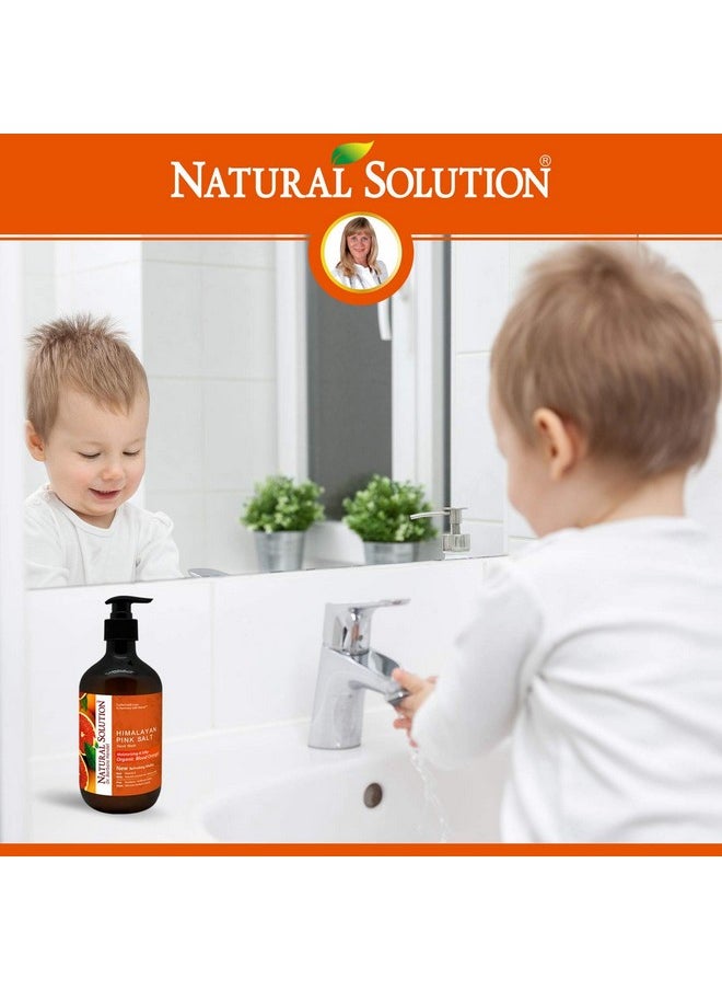 Natural Solution - Hand Wash Rich In Moisturizing Blood Orange & Himalayan Pink Salt Liquid Soap14 Oz Each (Pack Of 3) - Image 1