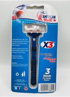 AMERICAN SHAVE X3 3Blade pivoting razor 1cartridge  - Image 3