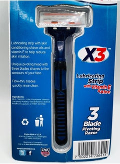 AMERICAN SHAVE X3 3Blade pivoting razor 1cartridge  - Image 4