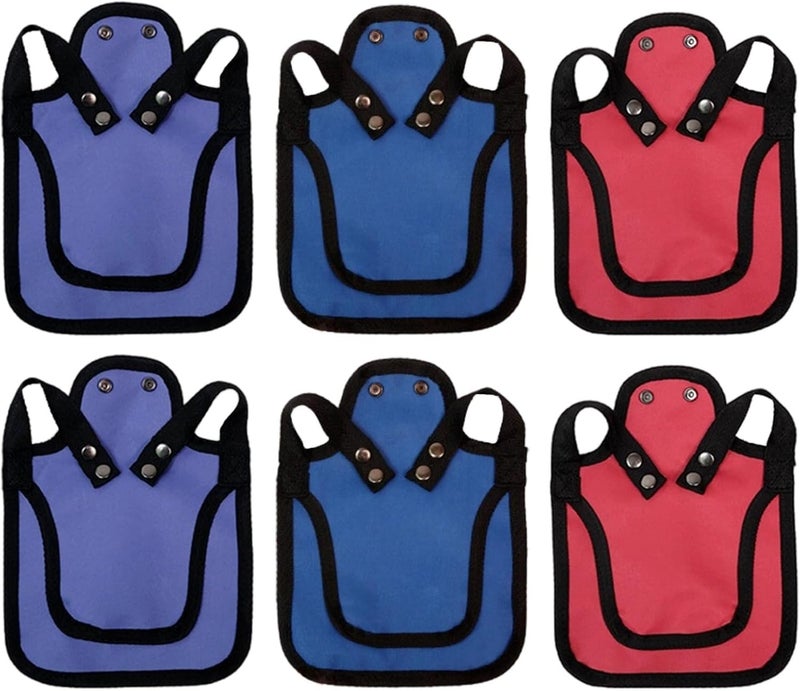 6 Pcs Chicken Saddles, Aprons for Hens to Protect Back Feathers from Pecking, Adjustable, Outdoor Climate Control - Image 1