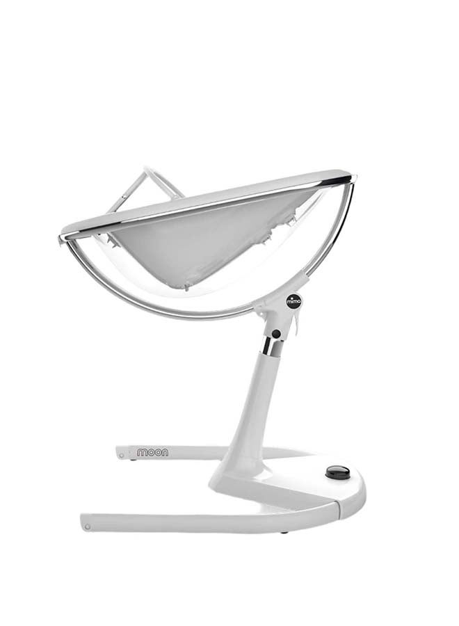 Mima Moon High Chair / Seat Pad, 3-in-1 Highchair, Easy Height Adjustment, Multi-Angle Seat Recline System, 5 Point Safety Harness With Adjustable Shoulder Cushions - White/Camel - Image 3