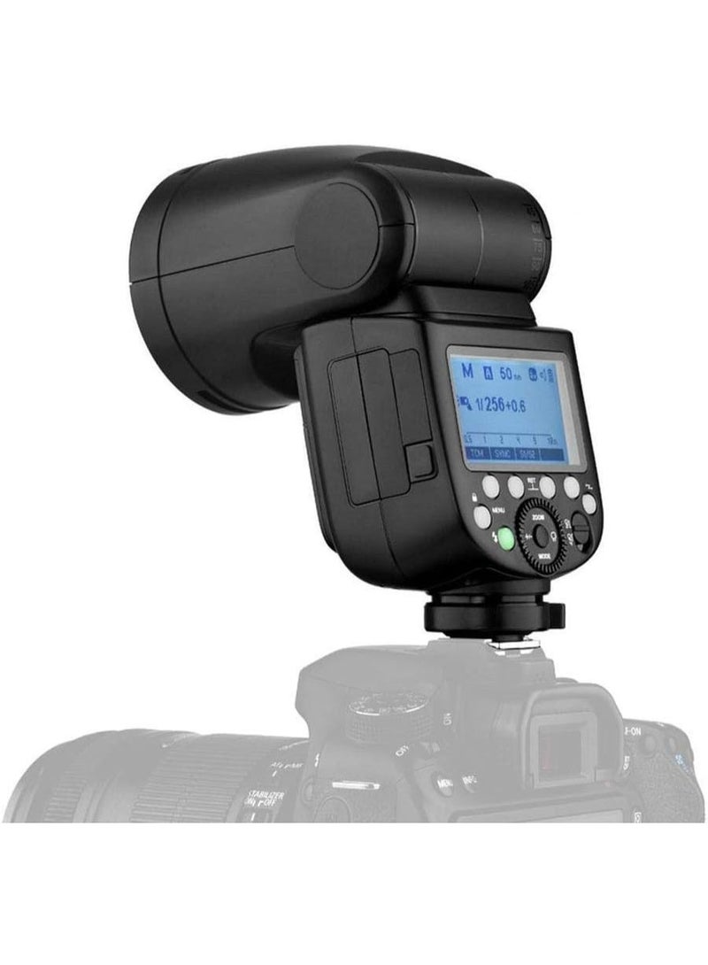 Godox V1-S Round Head Camera Flash for Sony, 2.4G TTL Sony Flash Speedlite, 1/8000 HSS Speedlight for Sony, Rechargeable Li-ion Battery, 480 Full Power Shots, 10 Level LED Modeling Lamp - Image 2