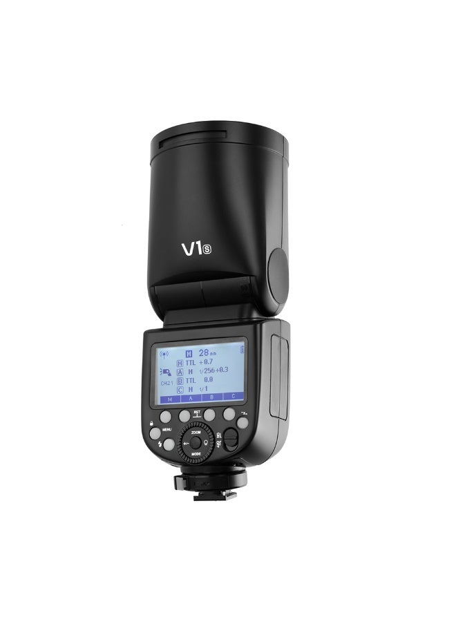 Godox V1-S Round Head Camera Flash for Sony, 2.4G TTL Sony Flash Speedlite, 1/8000 HSS Speedlight for Sony, Rechargeable Li-ion Battery, 480 Full Power Shots, 10 Level LED Modeling Lamp - Image 3
