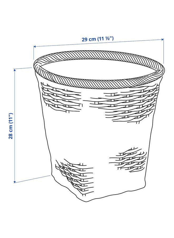 erorex Wastepaper basket, handmade rattan  - Image 5