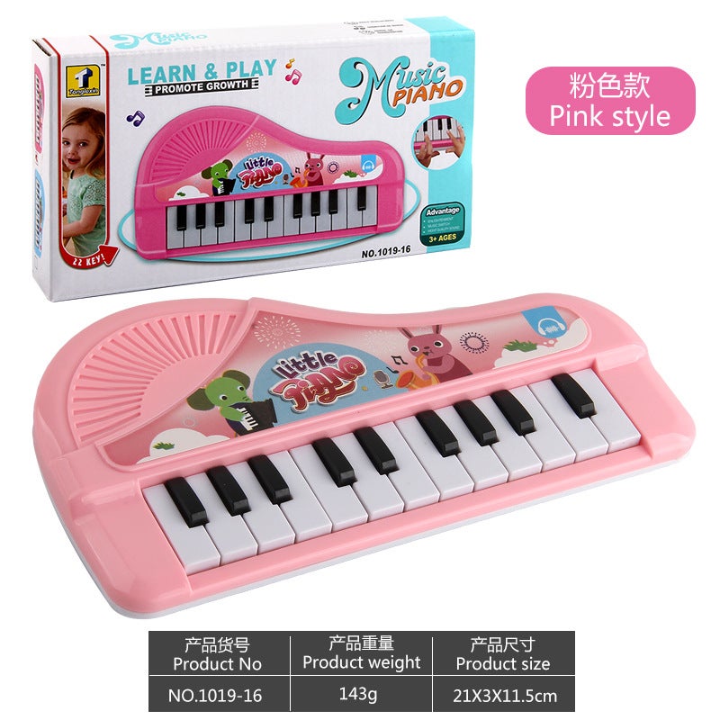 Direct Sales Cartoon Musical Electronic Keyboard with Lights - Early Education Interactive Toy for Children