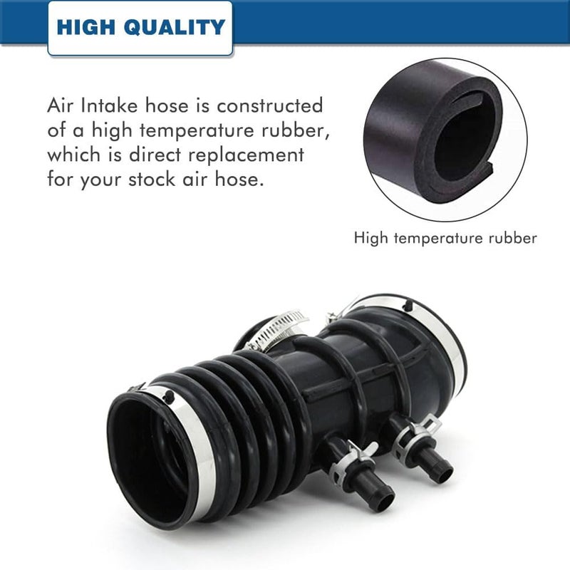 A ABIGAIL Air Intake Hose Compatible with 1999-2004 Nissan Frontier and 2000-2004 Nissan Xterra V6 3.3L - Intake Filter Tube Replaces # 16578-4S100 - Image 2