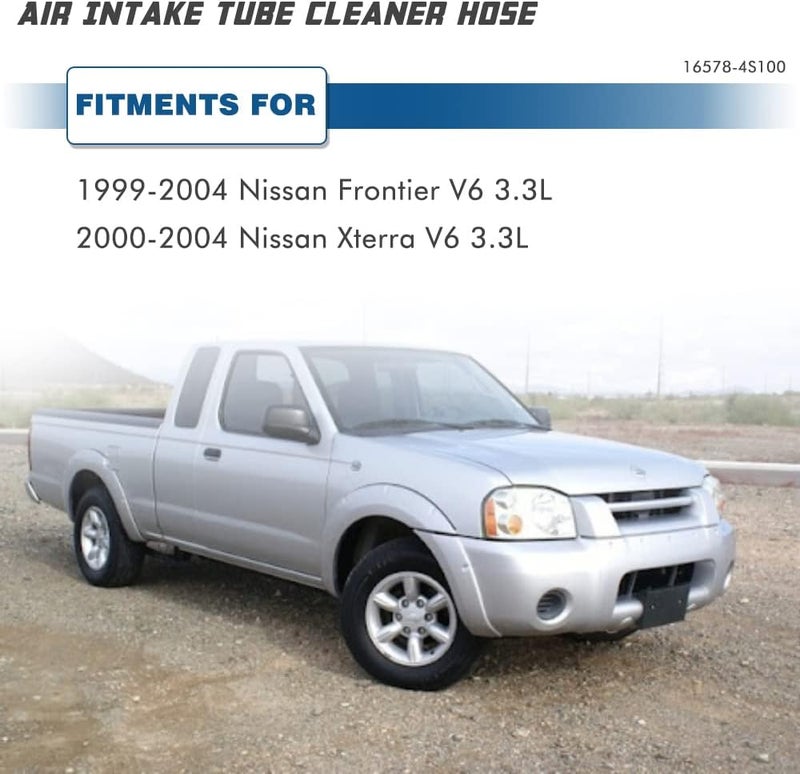 A ABIGAIL Air Intake Hose Compatible with 1999-2004 Nissan Frontier and 2000-2004 Nissan Xterra V6 3.3L - Intake Filter Tube Replaces # 16578-4S100 - Image 5