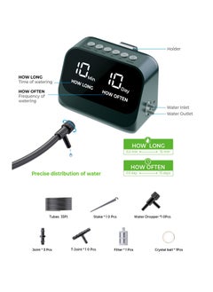 Generic Automatic Watering System for Potted Plants, DIY Drip Irrigation Kit with Smart Timer, Waterproof LED Display & Large Capacity Battery, Precise Distribution of Water  - Image 2