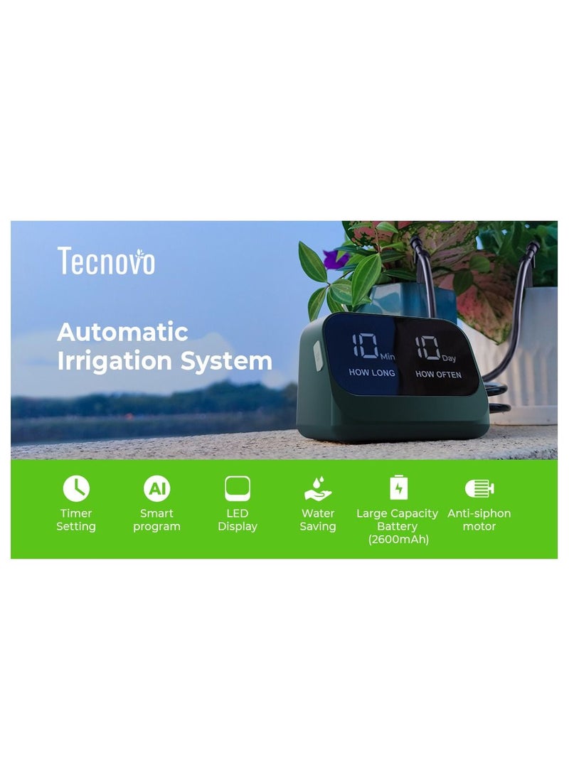 Generic - Automatic Watering System for Potted Plants, DIY Drip Irrigation Kit with Smart Timer, Waterproof LED Display & Large Capacity Battery, Precise Distribution of Water - Image 1