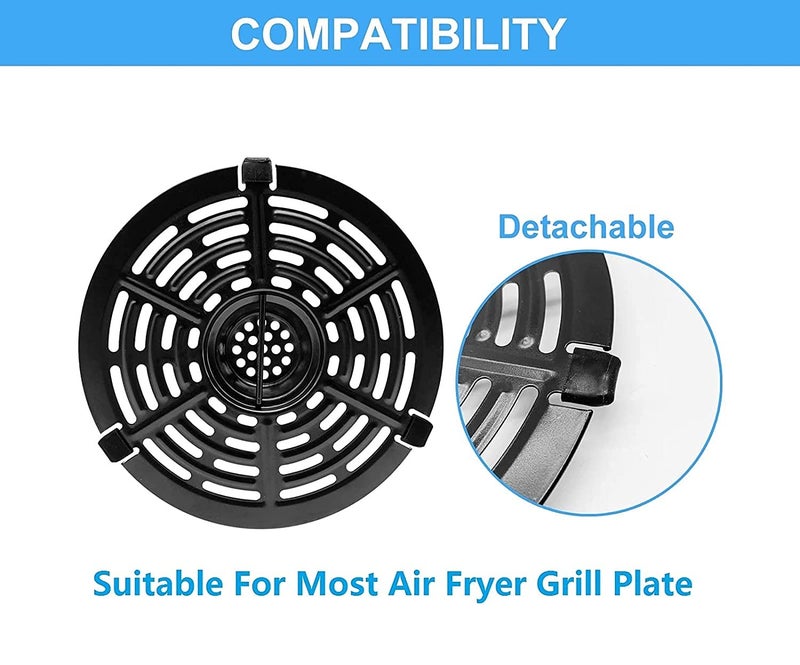 ALJ Rubber Bumpers for Air Fryer Tray, 4 PCS Premium Rubber Tabs, Rubber Feet, Silicone Pieces, Rubber Anti-scratch Covers for Air Fryer Grill Pan, Air Fryer Replacement Parts for PowerXL Chefman Gowise - Image 2