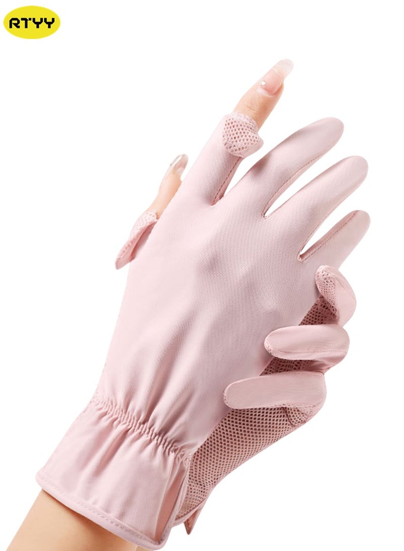 RTYY قفازات نسائية، قفازات قيادة، قفازات حماية من أشعة الشمس الصيفية غير قابلة للانزلاق - Image 1