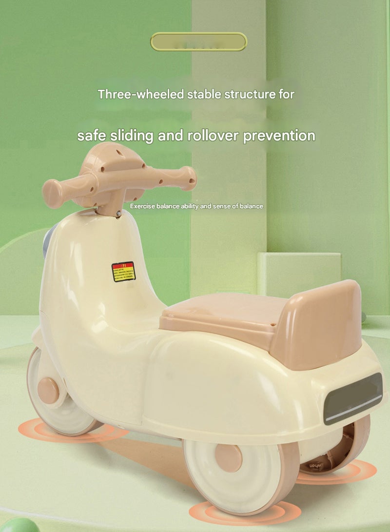 Scooter Toy, 3-Wheel Kids Scooter Ride-On Tricycle – Wide Comfortable Seat, Safe & Durable Material, Non-Slip Silent Tires, Built-in Music & Lights for Added Fun – Ideal for Toddlers and Young Children  - Image 3