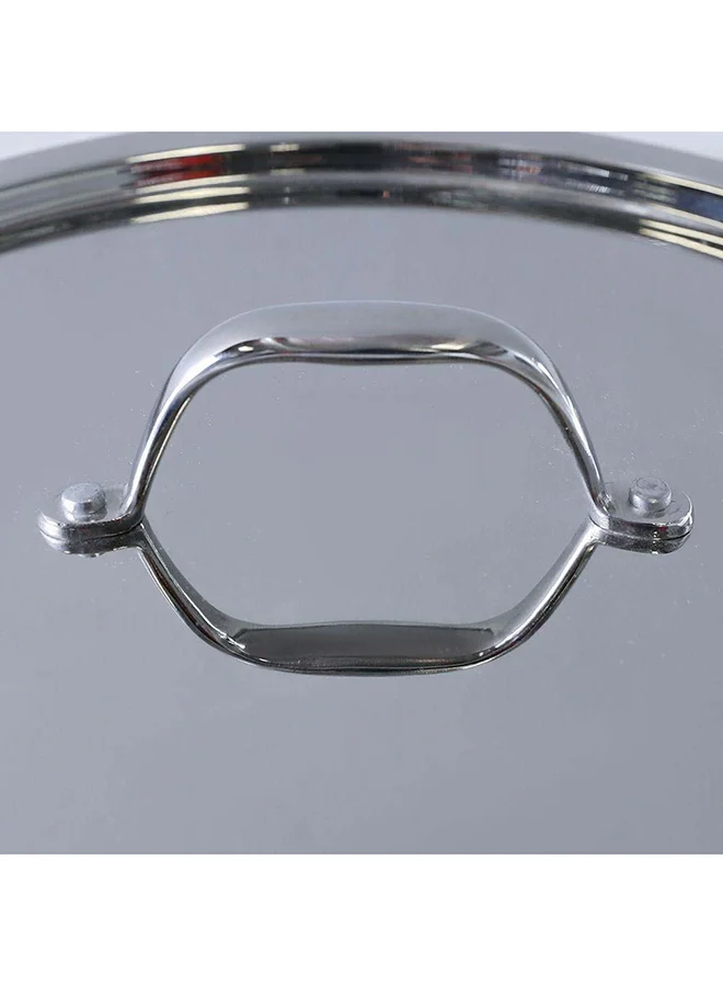 دانوب هوم Celina Stainless Steel Casserole With Ss Lid 2.5Mm Stainless Steel Non-Stick Stockpot With Cover For Kitchen W28Xh14.3Cm - Silver