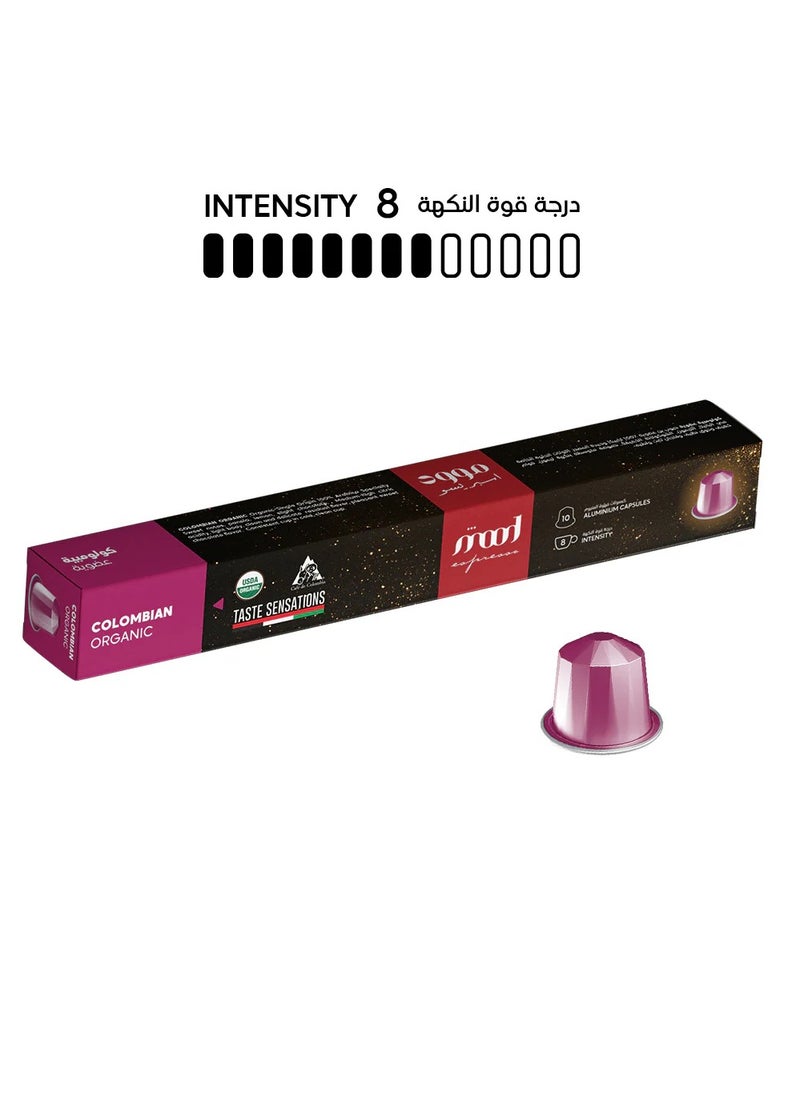 Mood Espresso Nespresso Compatible Aluminium Coffee Capsules - Colombian Organic 10 Capsules (52g)  - Image 2