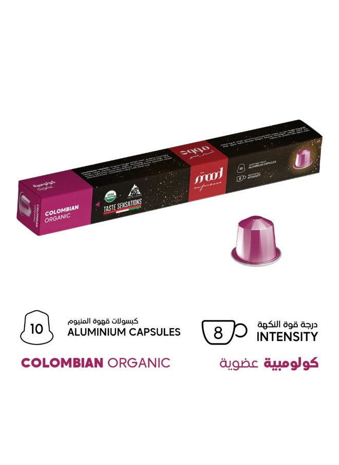 Mood Espresso Nespresso Compatible Aluminium Coffee Capsules - Colombian Organic 10 Capsules (52g)  - Image 4