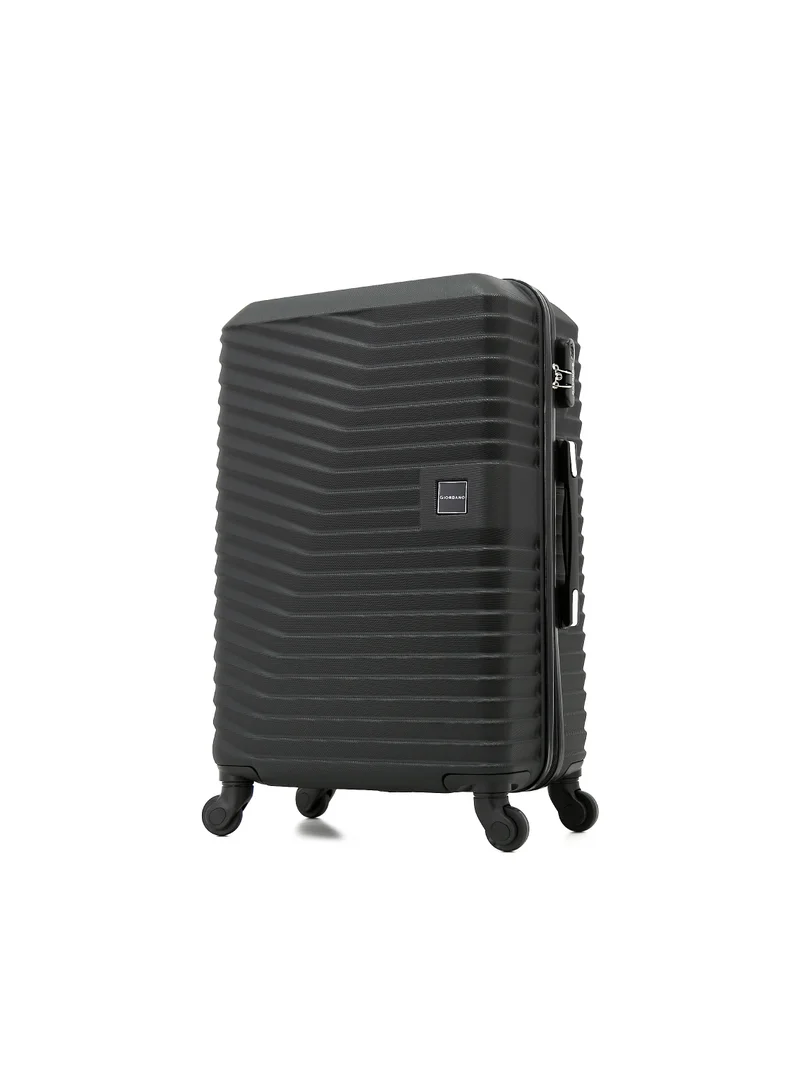 GIORDANO Giordano ABS Hardside Luggage Trolley Bag 3-Piece Set – Black – 20"/24"/28"