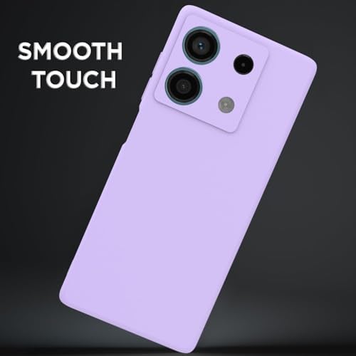 Pikkme Redmi Note 13 5G Back Cover Camera Protection Shockproof Soft Matte Silicone Back Case for Redmi Note 13 5G (Purple) - Image 2