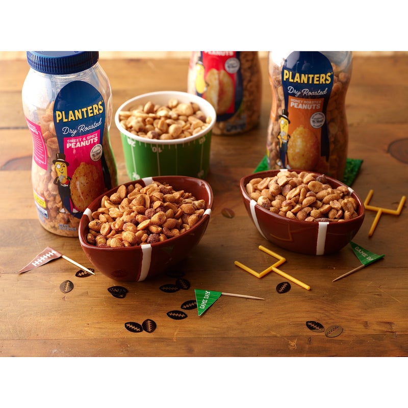 PLANTERS فول سوداني حلو وحار من بلانترز، بروتين نباتي، وجبات خفيفة حلوة وحارة، وجبة خفيفة من الفول السوداني، 16 أونصة في جرة (عبوة من 1) - Image 5