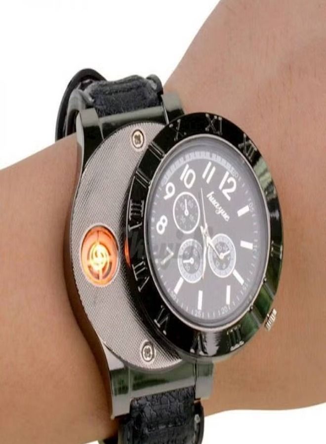 Men's Sporty Analog Watch With Lighter - Image 3