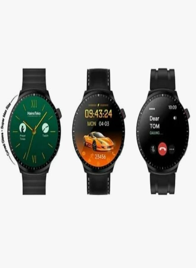 Haino Teko RW50 Super Size Round Shape Curved AMOLED Display Smart Watch With 3 Pair Straps - Image 2