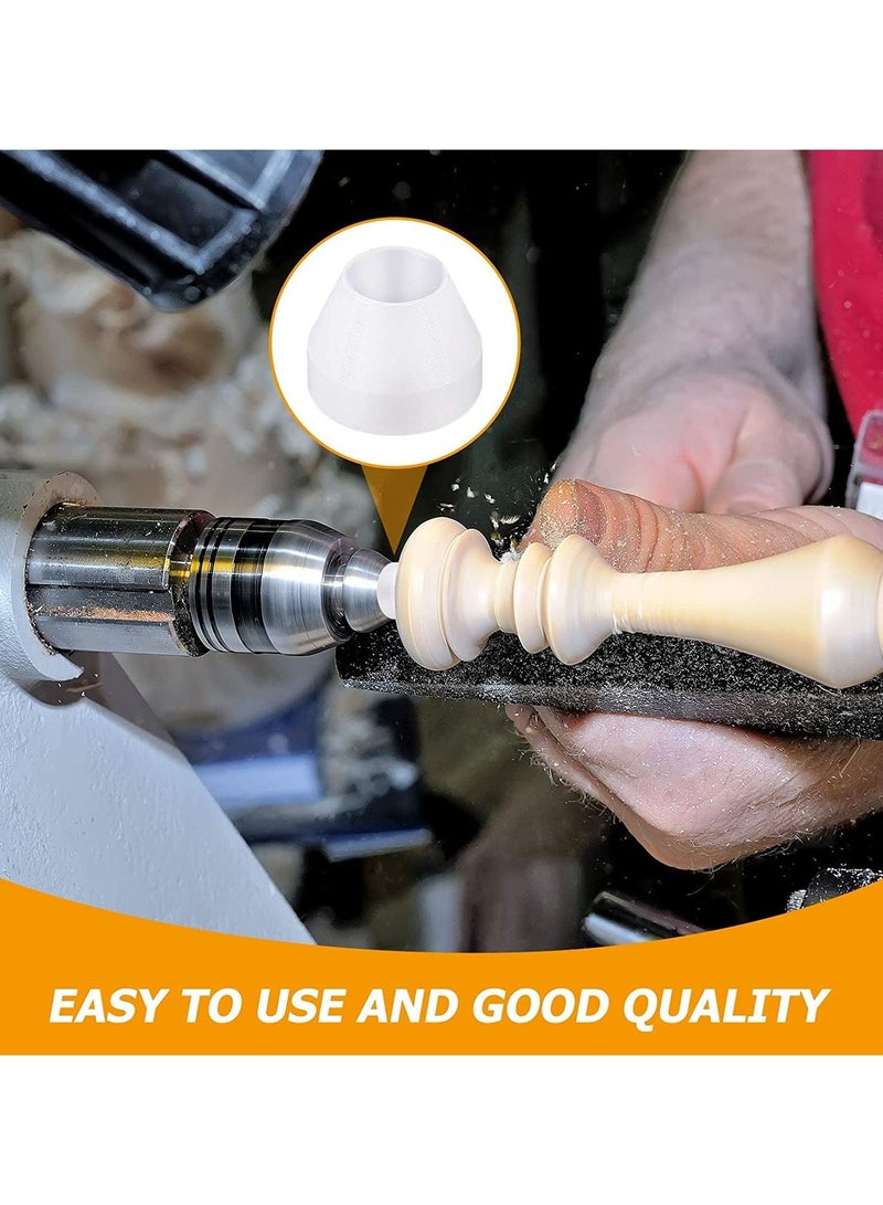 Excefore Pen Bushings White Pen Bushings Non-Stick Durable Pen Bushings Synthetic Bushings for CA Finishing Pen Turning 20 Pieces - Image 4