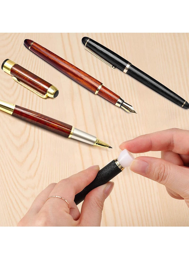 Excefore Pen Bushings White Pen Bushings Non-Stick Durable Pen Bushings Synthetic Bushings for CA Finishing Pen Turning 20 Pieces - Image 2