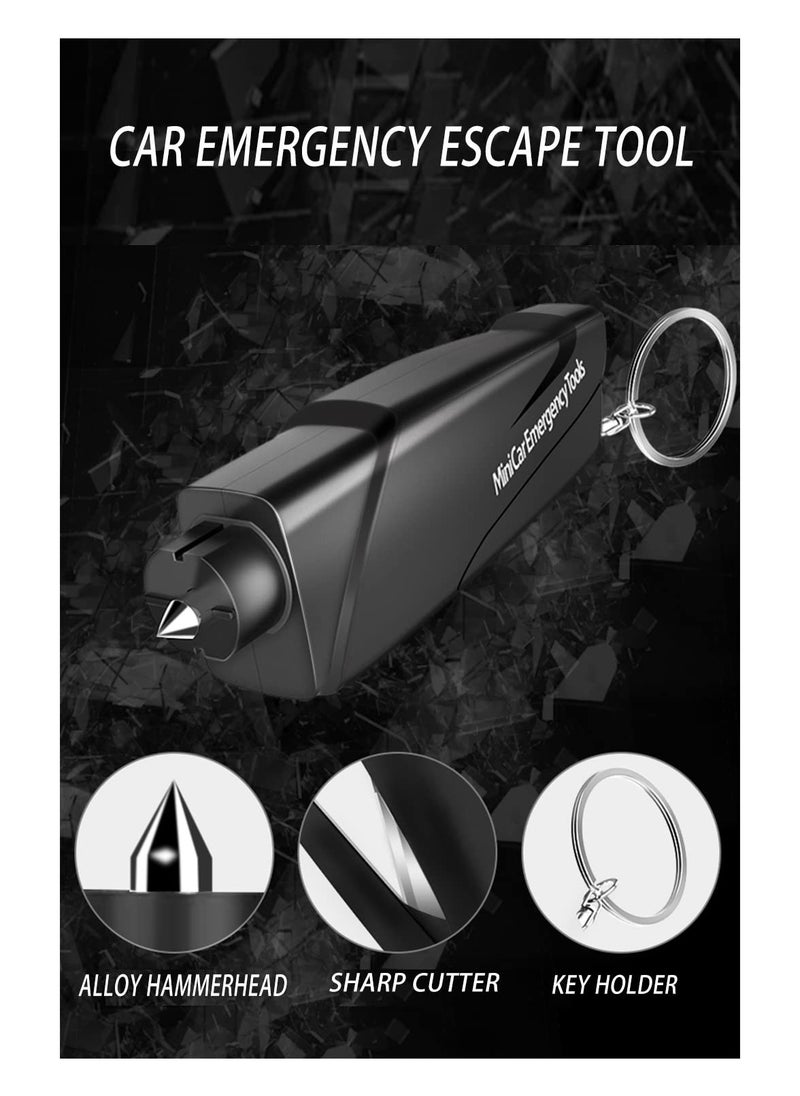 SYOSI Car Escape Tool 2 Pack Car Window Breaker and Seat Belt Cutter Emergency Car Keychain Emergency Car Escape Tool with Glass Breaker Seatbelt Cutter  - Image 5