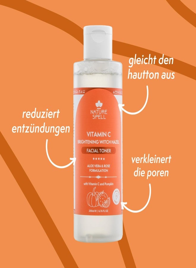 Nature Spell Witch Hazel Facial Toner with Vitamin C, Aloe Vera & Rose Water, Vegan, Alcohol-Free Formula, 6.76 Fl Oz - Image 2