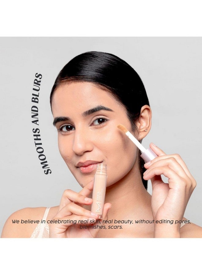 House Of Makeup Matte Concealer for Dark Circles, Pigmentation | Non-Crease, Non-Cakey | Long Wear, Waterproof, Sweat-proof | Full Coverage Concealer for Oily Skin | For Face Makeup | 6 ML (F01 - Fair Skin Tone) - Image 4