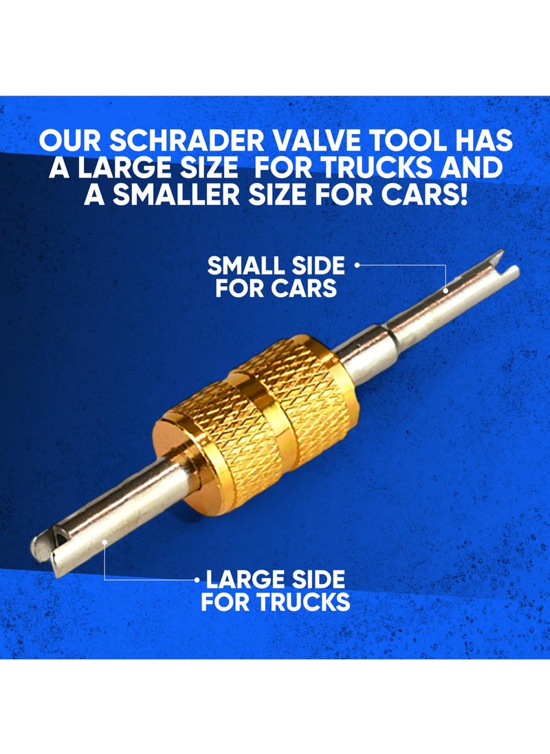 SYOSI - R134A Can Tap Valves, Self-Sealing and Puncture Style Refrigerant Can Tap with Tank Adapters for Refilling Automotive Air Conditioning Systems - Image 1