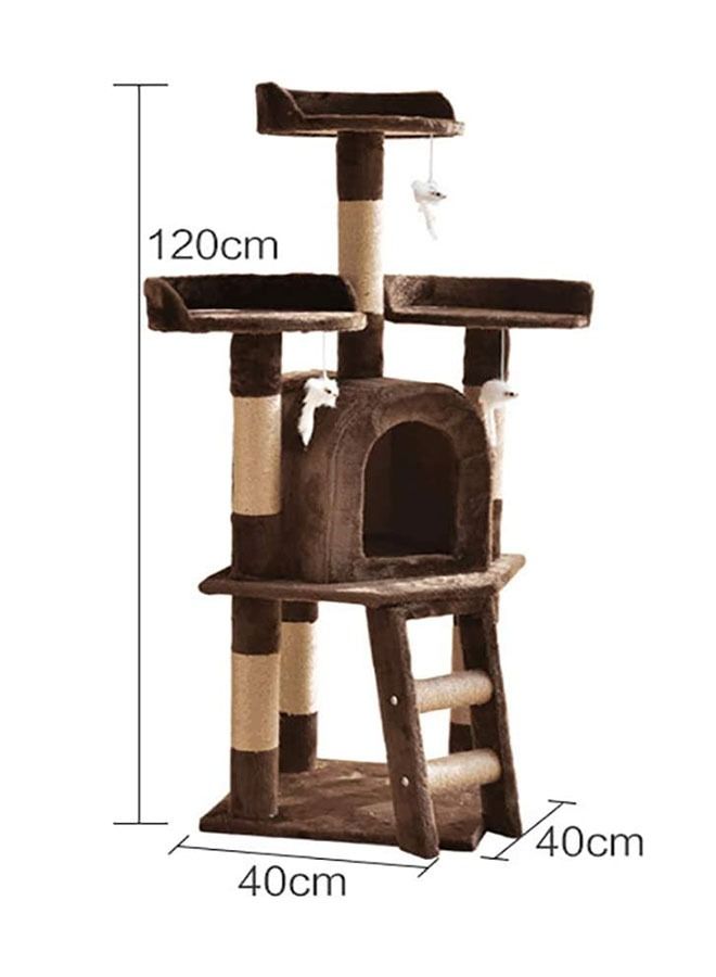 GoldenLike  شجرة القط ، بيت لعب هريرة متعدد المستويات مع أعمدة خدش - Image 2